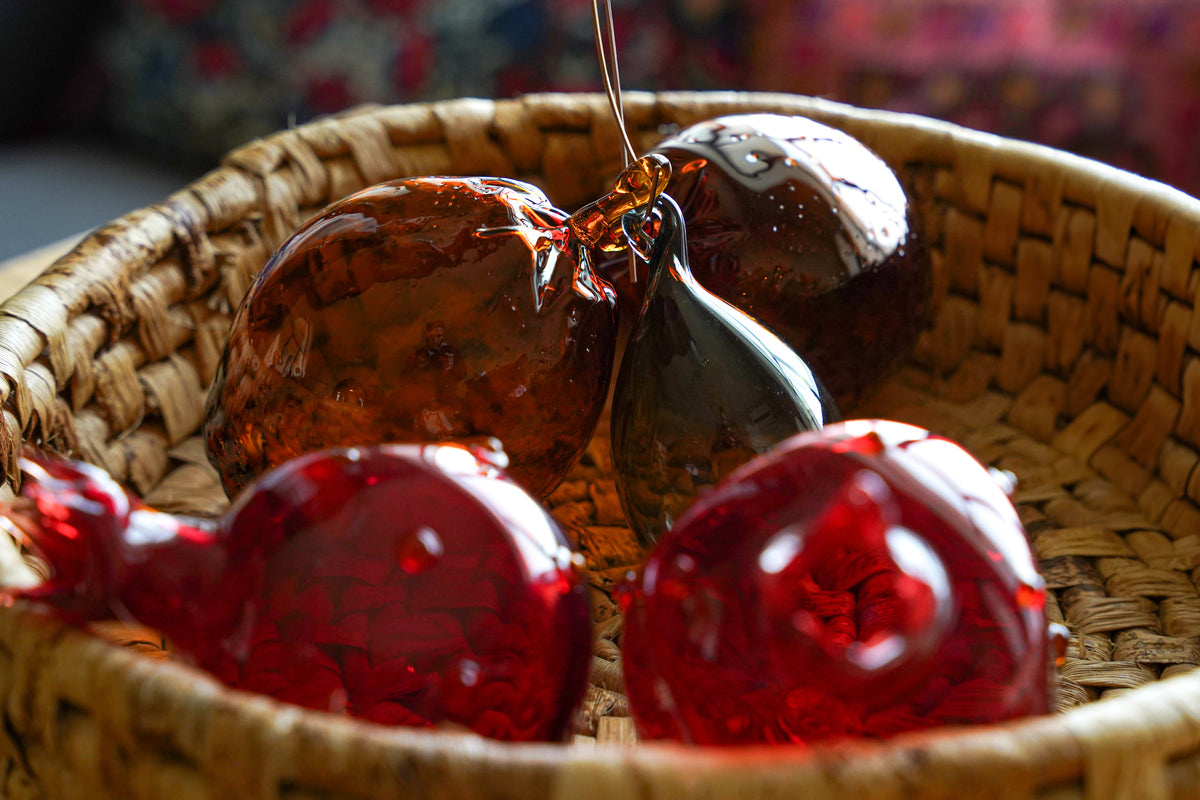 Pomegranate Glass Ornament