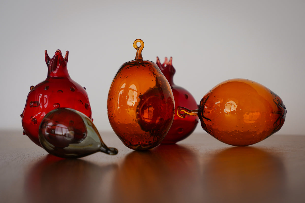 Orange Glass Ornament