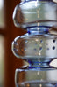 Hand-blown glass cylindrical vase
