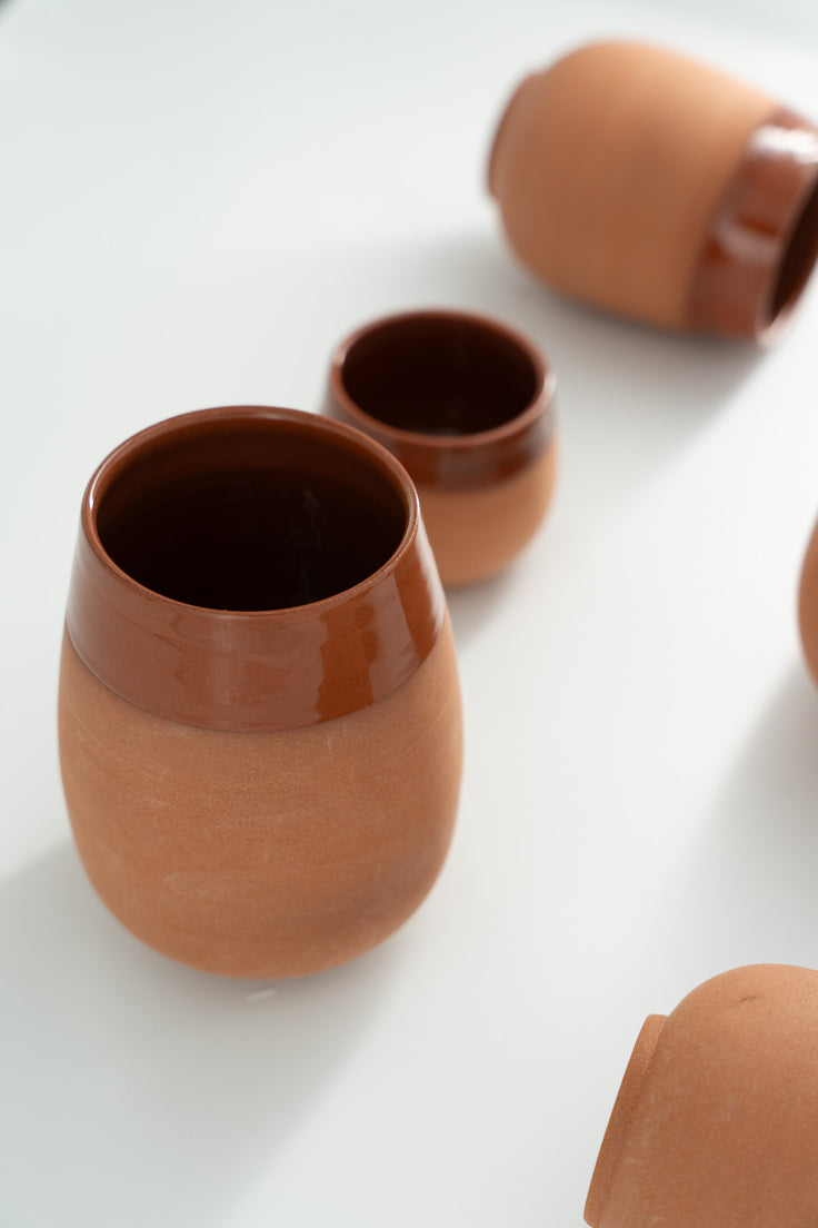Hand Made Red Clay Cups