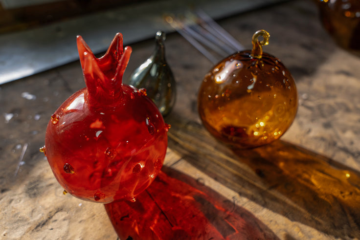 Pomegranate Glass Ornament