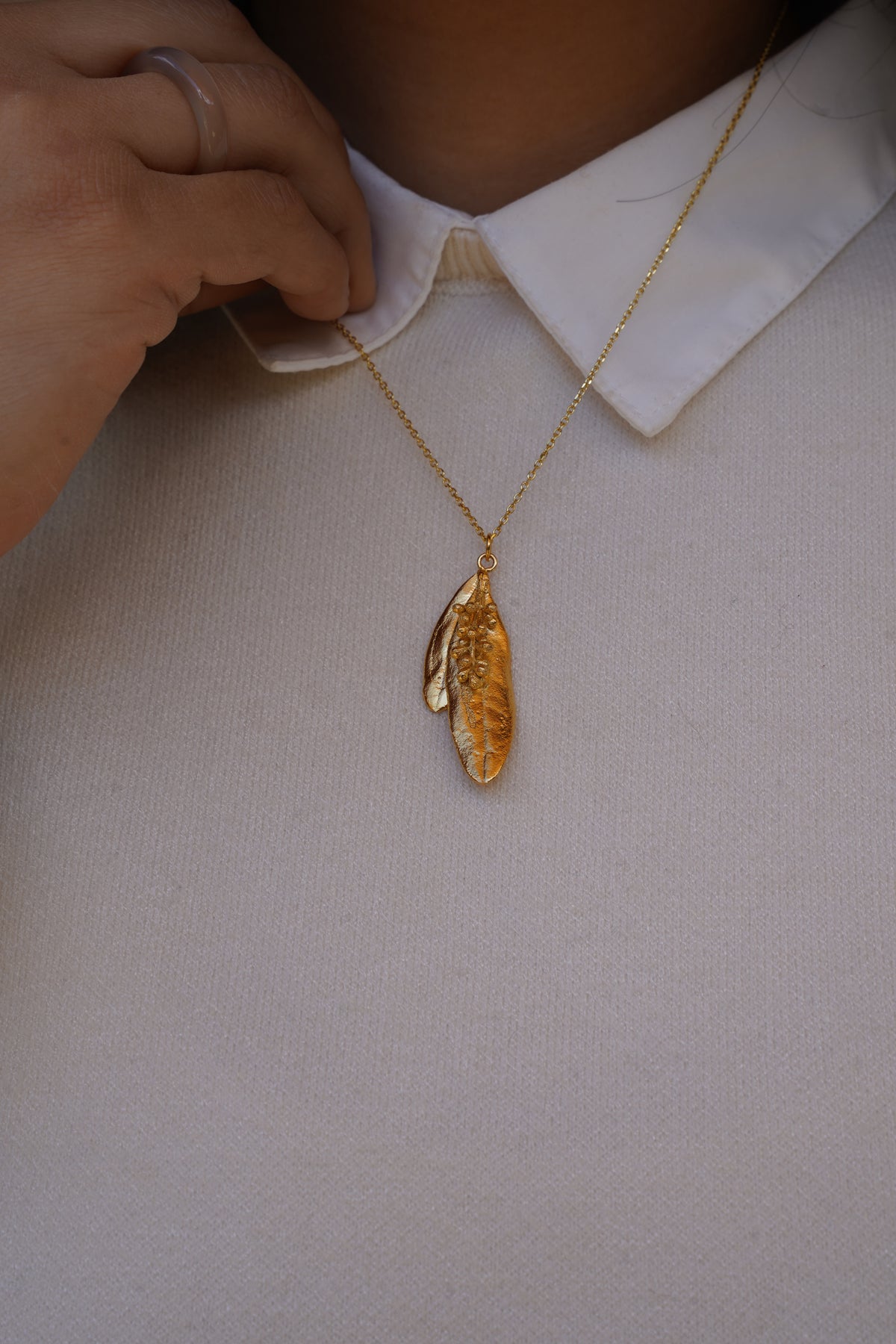 Olive Leaves Pendant