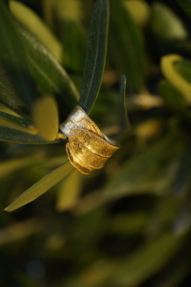 Wrap Olive Leaves Ring