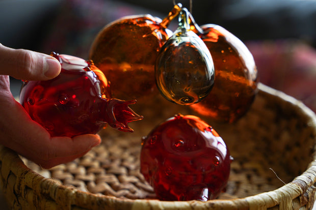 Pomegranate Glass Ornament