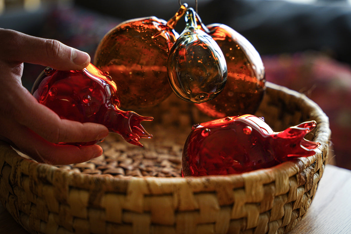Orange Glass Ornament