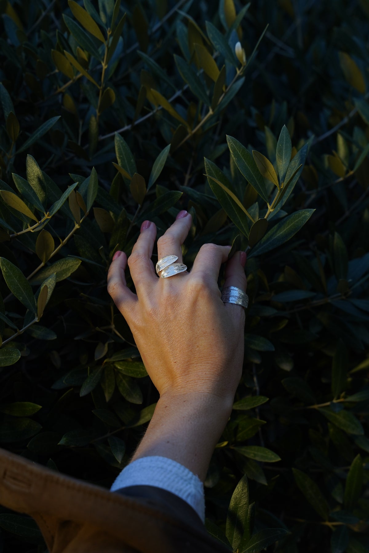 Wrap Olive Leaves Ring