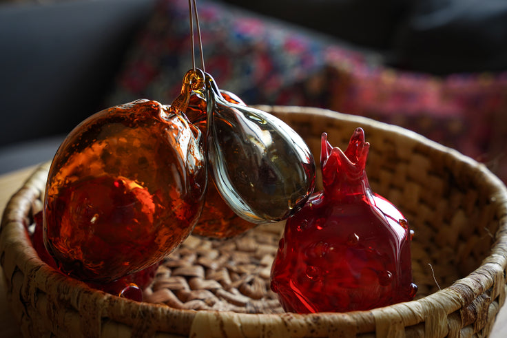 Pomegranate Glass Ornament