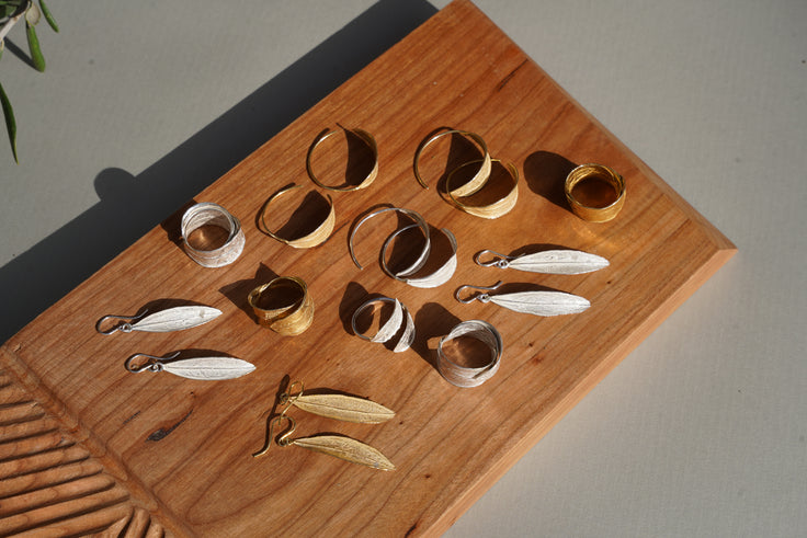 Leaf Hoop Earrings