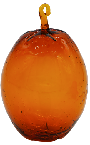 Orange Glass Ornament